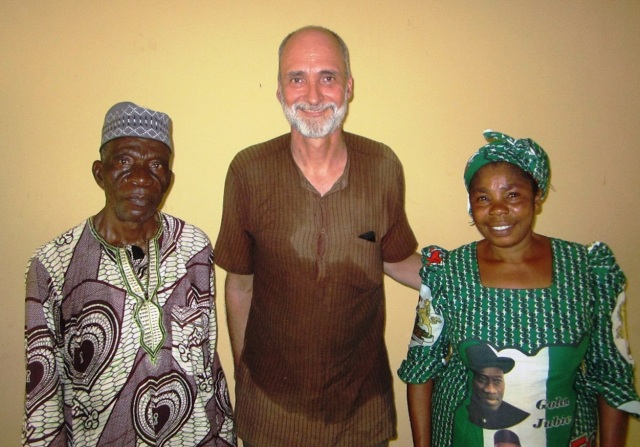 Village chief and his wife with Professor Cherney